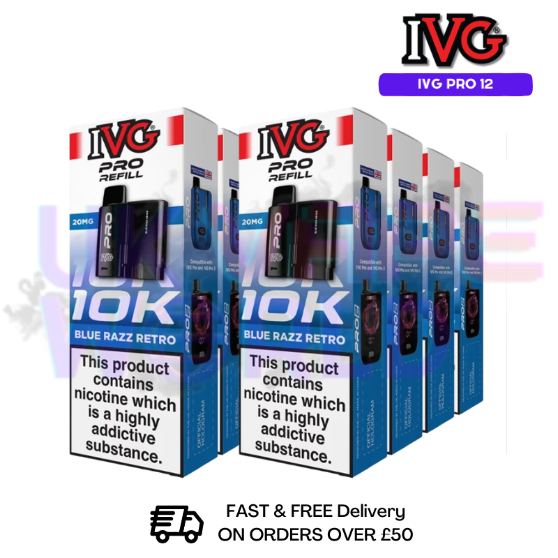 Shop Ivg Pro 12 Replacement Pods Box of 10 Refills - £44.99 - UK Vape World