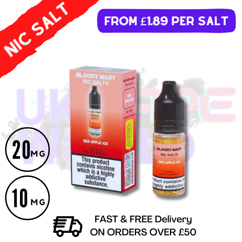 Shop Red Apple ICE Bloody Mary 10ml nic salt e-liquid - UK Vape World