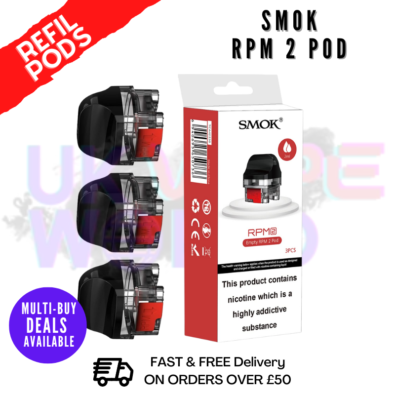 Shop Smok RPM 2 Replacement Pods [Pack Of 3] - Lowest Price 