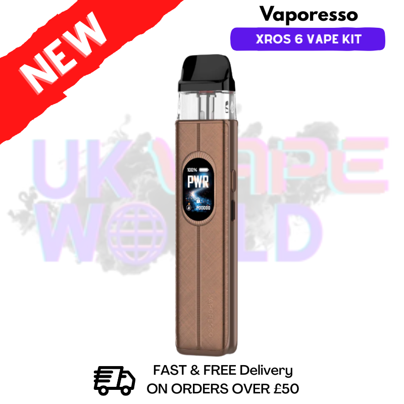 Silk Brown Vaporesso Xros 6 Vape Kit - £19.99 - ukvapeworld