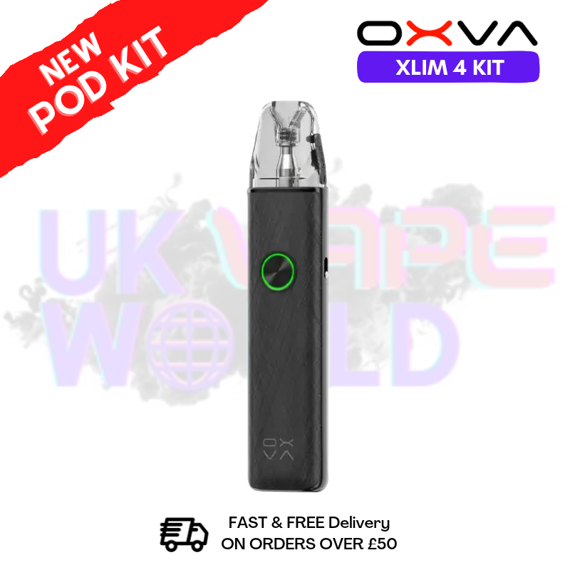 Silken Black Leather Oxva Xlim 4 Pod Kit - £15.49
