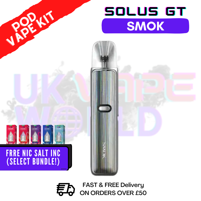 Shop Silver Laser Fiber Smok Solus GT Kit - £8.00