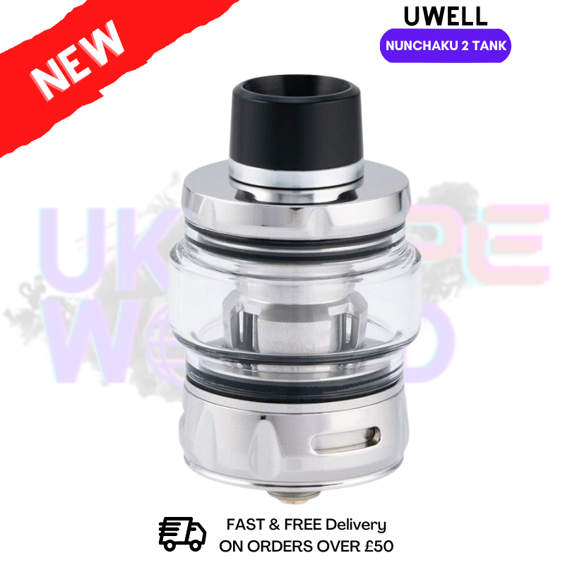 Shop Silver Uwell Nunchaku 2 Tank - Only £9.99 (C) - UK Vape World