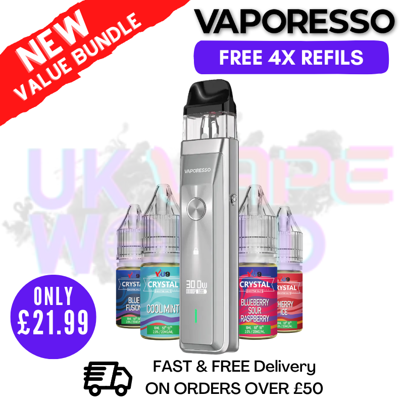 Shop Silver Vaporesso Xros Pro Pod Kit | FREE 4X REFILS | £21.99 - UK Vape World