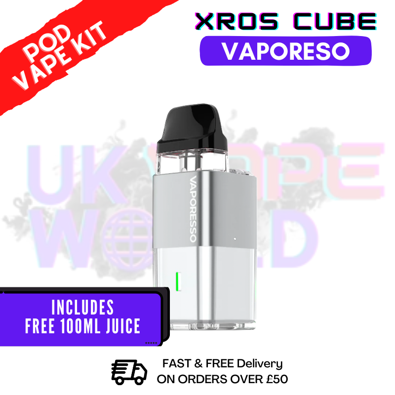Shop Silver Xros Cube Refillable Pod Vape Kit - UK Vape World