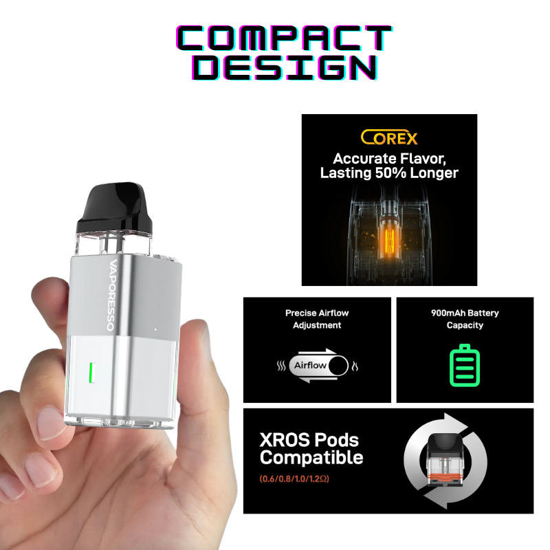 Silver Xros Cube Refillable Pod Vape Kit