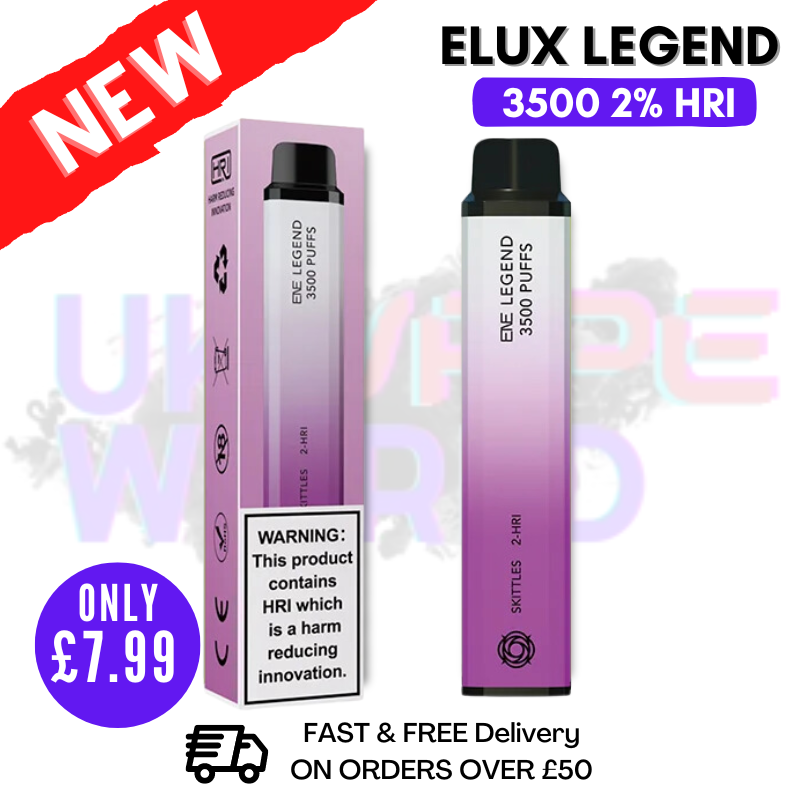 Shop Elux Legend 3500 Puff Rainbow (SKI) 2 HRI - UK Vape World