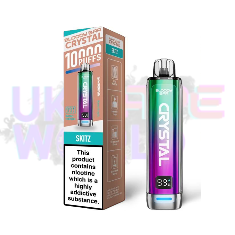 Rainbow Bloody Bar Crystal 10K - UK Vape World