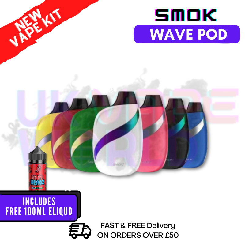 Shop Smok Wave Pod Vape Kit - ONLY £6.99 + FREE E LIQUID - UK Vape World
