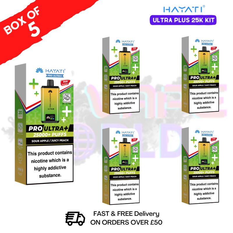 Box Of 5 - Hayati 25K Puff Pro Ultra Prefilled Kit