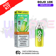 Sour Peach Gummy Dojo Blast 10K Puff Prefilled Kit - ukvapeworld
