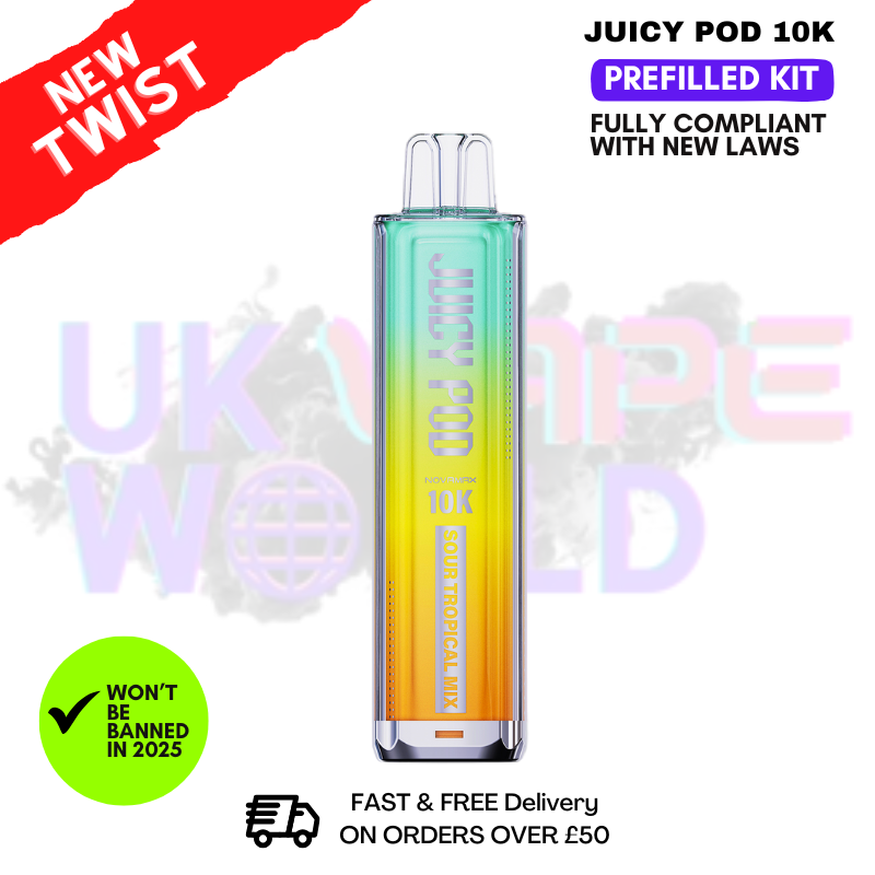 Shop Sour Tropical Mix Juicy Pod 10K NovaMax Pod Kit - £8.99 - UK Vape World