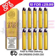Spearmint - Gold Bar 600Puff Box of 10 - UK Vape World