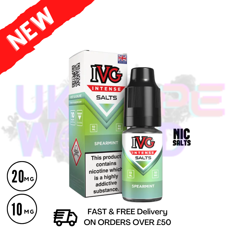 Spearmint IVG INTENSE Salt 10ml Nic Eliquid - ukvapeworld