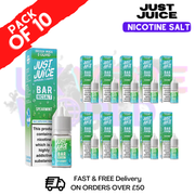 Spearmint Just Juice Nic Salt Box Of 10 - ONLY £17.99 - ukvapeworld