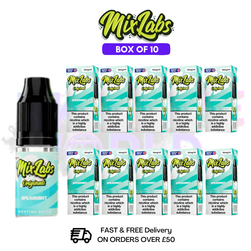 Spearmint MixLabs Nic Salt BOX OF 10 - £17.99 - ukvapeworld
