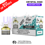 shop Spearmint Crystal Higo 4000 REFIL Pods BOX OF 5 - ukvapeworld