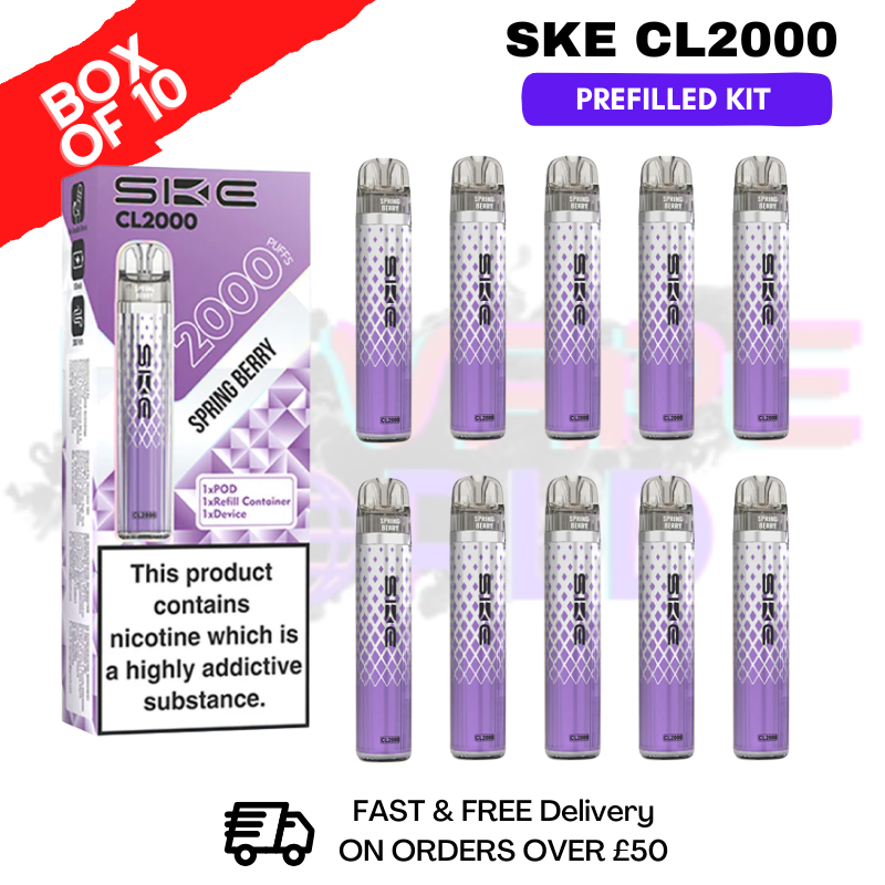 Spring Berry SKE CL2000 Kits Box Of 10 - £39.99 - ukvapeworld