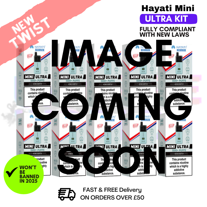 Shop Strawberry Raspberry Ice Hayati Mini Ultra 1500 Box Of 10 - UK Vape World