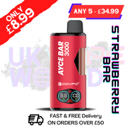 Shop Strawberry Bar DOVPO ACE Bar 3000 4 in 1 Disposable Kit - UK Vape World