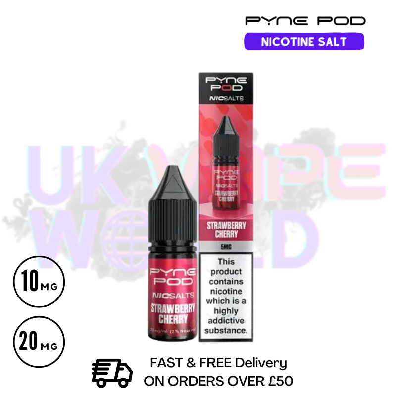 Pyne Pod Strawberry Cherry Nic Salt - Only £1.99 (PC) - ukvapeworld