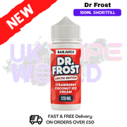 Strawberry Coconut Ice Cream Dr Frost Bar Juice 100ml Shortfill E-Liquid - ukvapeworld