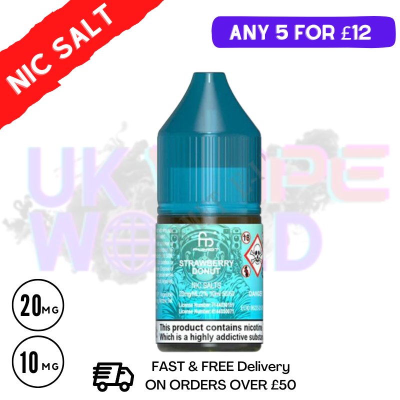 Shop Strawberry Donut - RandM Tornado 7000 Nic Salt 10ML eLiquid - UK Vape World