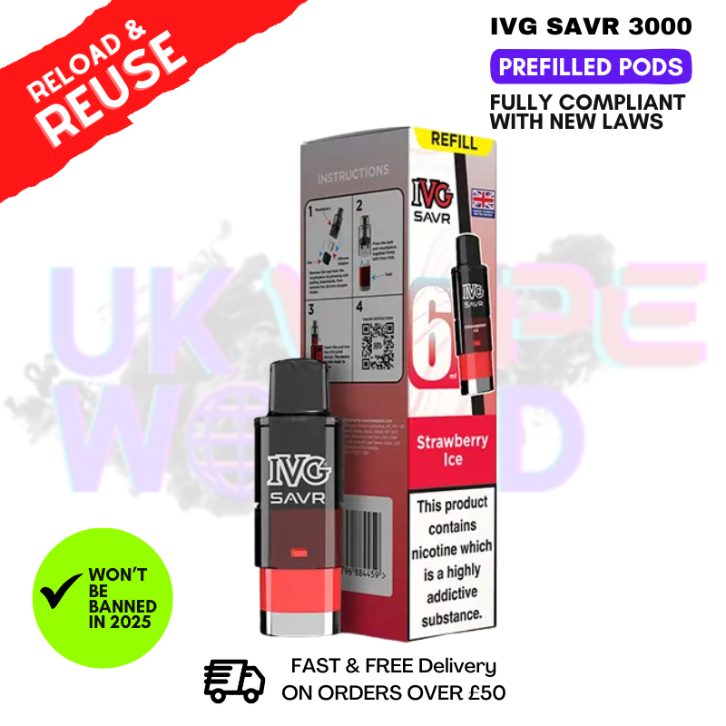 Strawberry ICE IVG 3K Replacement Pod