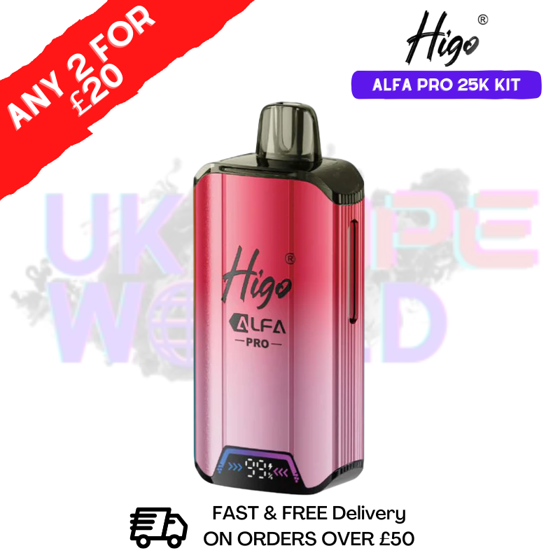 Strawberry Ice Higo Alfa Pro 25K Prefilled Pod Kit - Any 2 For £20 - ukvapeworld