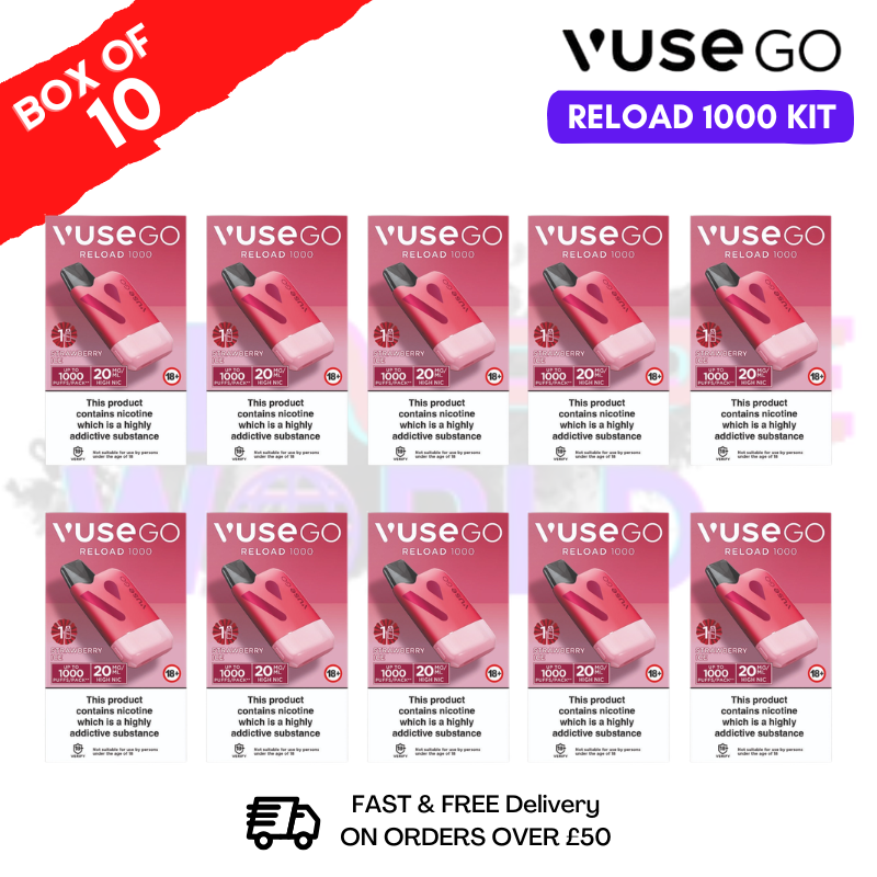 Strawberry Ice Vuse Go Reload 1000 Prefilled Pod Kit Box of 10 Strawberry Ice Vuse Go Reload 1000 Prefilled Pod Kit Box of 10