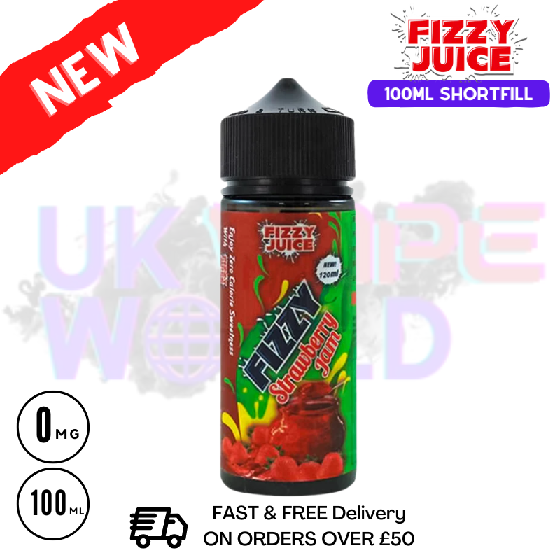 Strawberry Jam Fizzy Juice 100ml E-Liquid - £7.99 - ukvapeworld