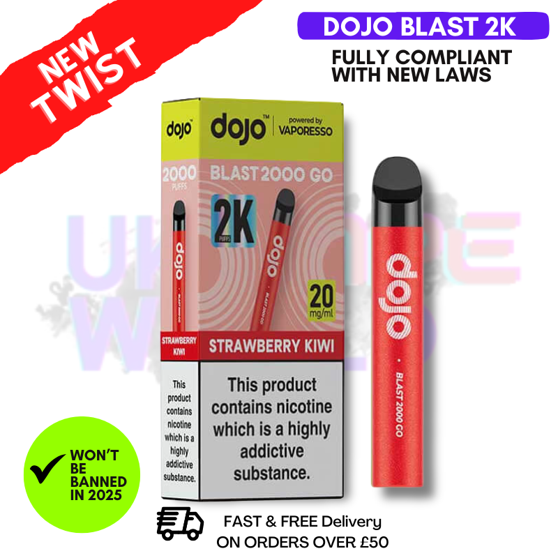 Strawberry Kiwi Dojo Blast 2000 2K Puff Kit-ukvapeworld