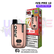 Strawberry Kiwi IVG Pro12 Prefilled Pod Kit - ukvapeworld