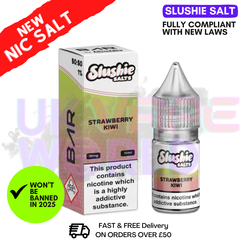 Shop Slushie Salts Strawberry Kiwi E Liquid - UK Vape World