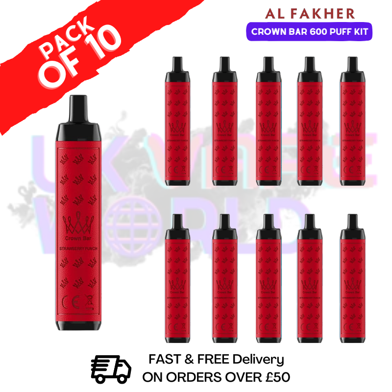Strawberry Punch Al Fakher 600 Puff Kits Box Of 10