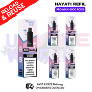 shop Strawberry Raspberry Blueberry Hayati ProMax 6K Replacement Pods Box Of 5 - ukvapeworld