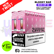 Straw Rasp Cherry ICE Bloody Bar Crystal 10K Puff Box Of 10