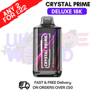 Shop Strawberry Raspberry Cherry Ice  Crystal Prime Deluxe 18000 Puffs 18K PUFF - UK Vape World
