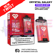 shop Strawberry Raspberry Lemon Crystal Galaxy 30K Focus 2 Puff Kit - ukvapeworld