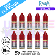 Strawberry Raspberry RandM Tornado 7000 Nic Salt BOX OF 10