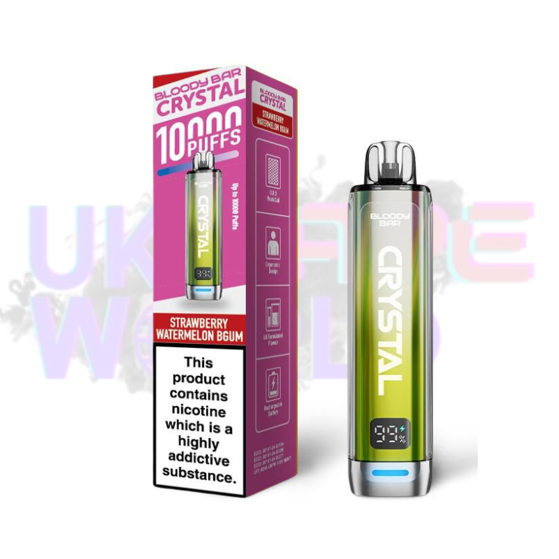 Strawberry Watermelon Bubblegum Bloody Bar Crystal 10k