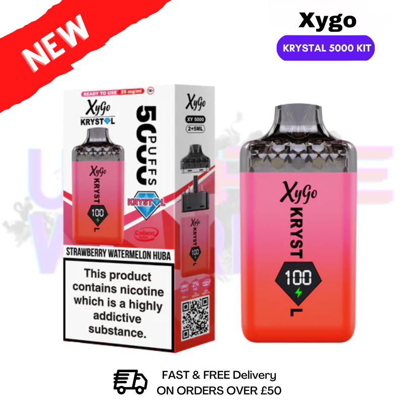 Strawberry Watermelon Huba Xygo Krystal 5000 Pod Kit - Only £6.39 - ukvapeworld