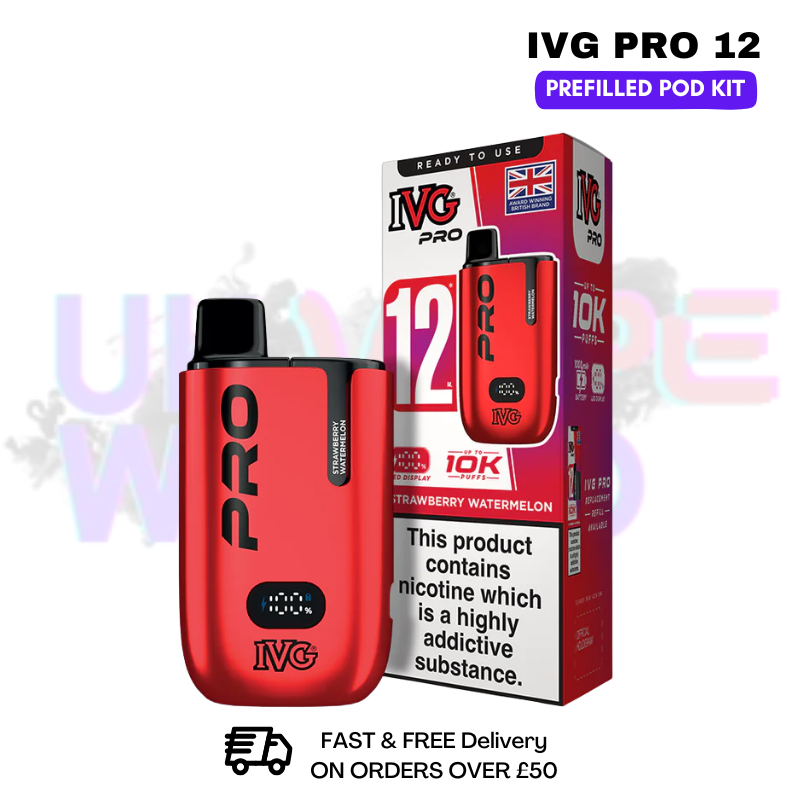 Strawberry Watermelon IVG Pro12 Prefilled Pod Kit