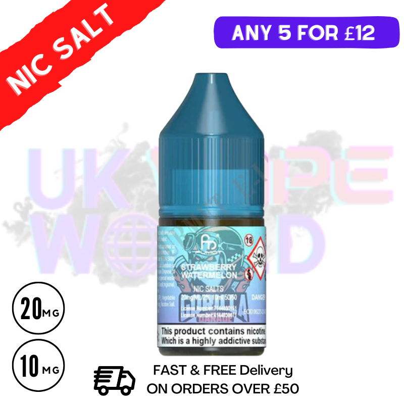 Shop Strawberry Watermelon - RandM Tornado 7000 Nic Salt 10ML eLiquid - UK Vape World