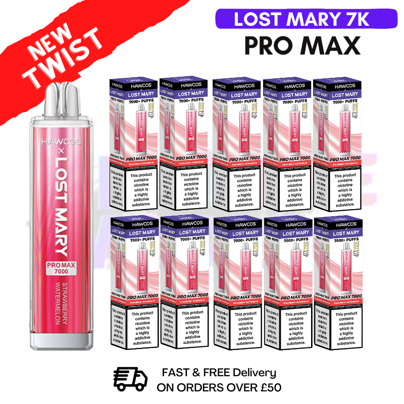 Strawberry Watermelon Lost Mary Pro Max 7K Box Of 10 Strawberry Watermelon Lost Mary Pro Max 7K Box Of 10