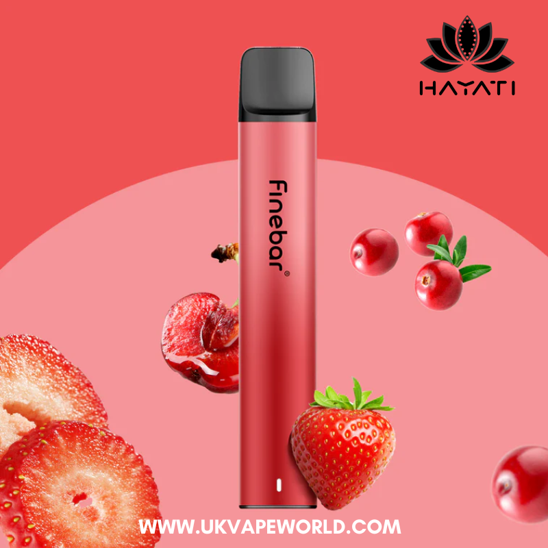 Strawberry Cherry Cranberry Hayati Finebar Prefilled Pod Kit - 5 For £15