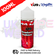 Strawberry Gazillions Shortfill Juice 100ML Eliquid - VU9 x Kingston - UK Vape World