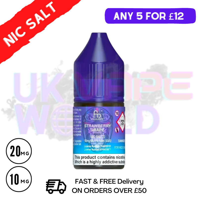 Strawberry Grape - RandM Tornado 7000 Nic Salt 10ML eLiquid - UK Vape World