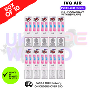 Shop Strawberry ICE IVG AIR Prefilled Pod Box Of 10 - UK Vape World