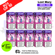 Shop Strawberry ICE Lost Mary NERA 30K Puff Box Of 10 - UK Vape World